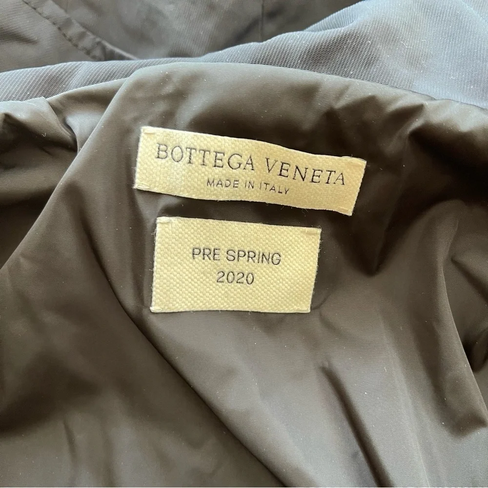 NEW Bottega Veneta Tech Hooded Jacket Black 604461 Pre Spring 2020 Size 48 NWT